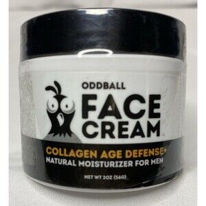 Oddball Mens Face Cream Collagen Age Defense Moisturizer Aloe Jojoba 2 oz BB5/26